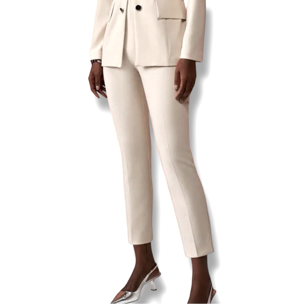 IRIS SETLAKWE Slim Straight Pant in Ivory Size 8